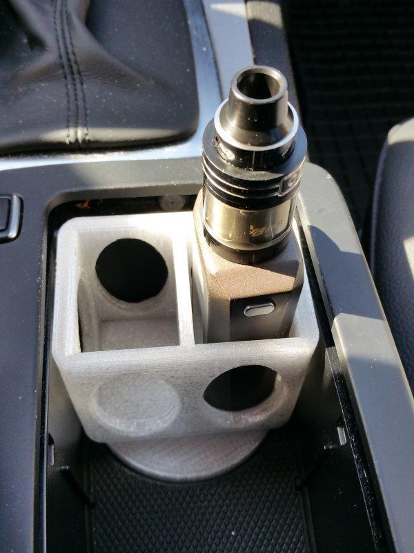 Mod box stand for cupholder Mercedes W204 (and others)