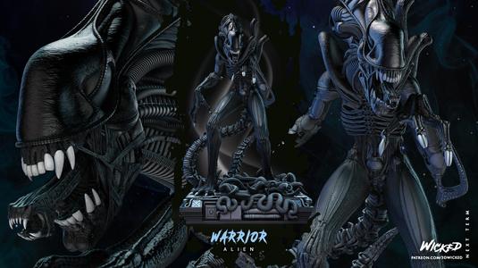 WICKED MARVEL ALIEN WARRIOR SCULPTURE 2023: TESTED AND READY FOR 3D PRINTING