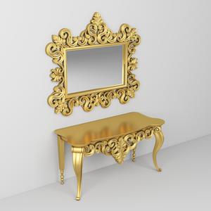 Classic Console Table and Mirror 001