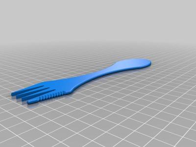 Print-flat Sporknife