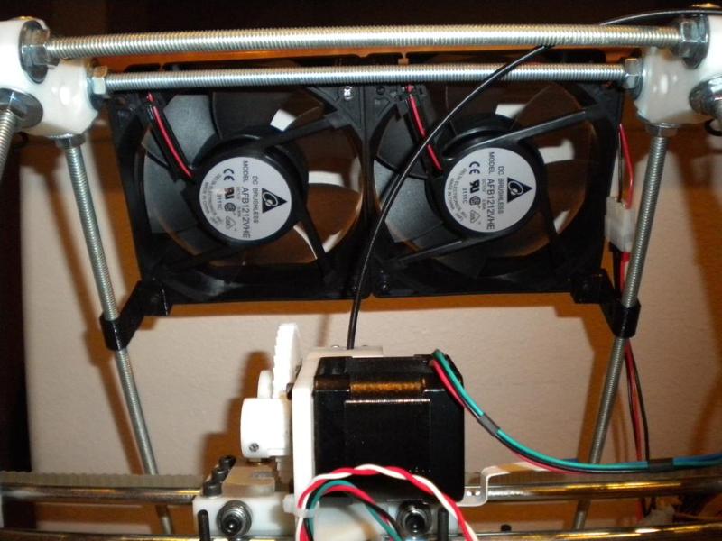 Threaded rod fan mount