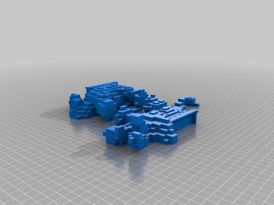 Multipart- Trartak - Orc War Triceratops for Scavengers Wargame