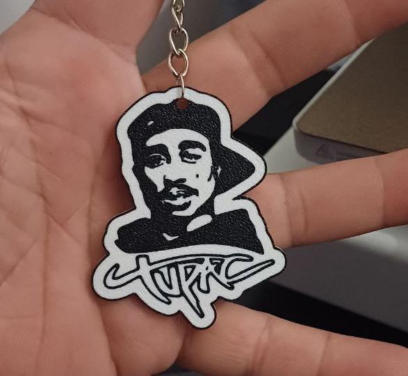 Tupac keychain