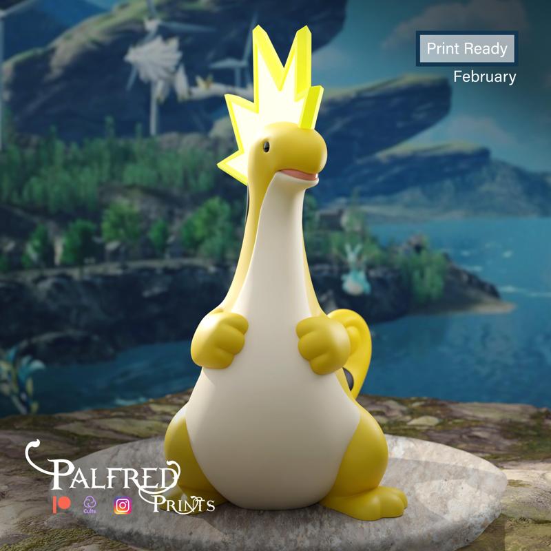 Relaxasaurus Lux Palworld fanart