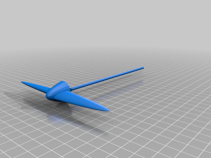 rubber band plane (flies)