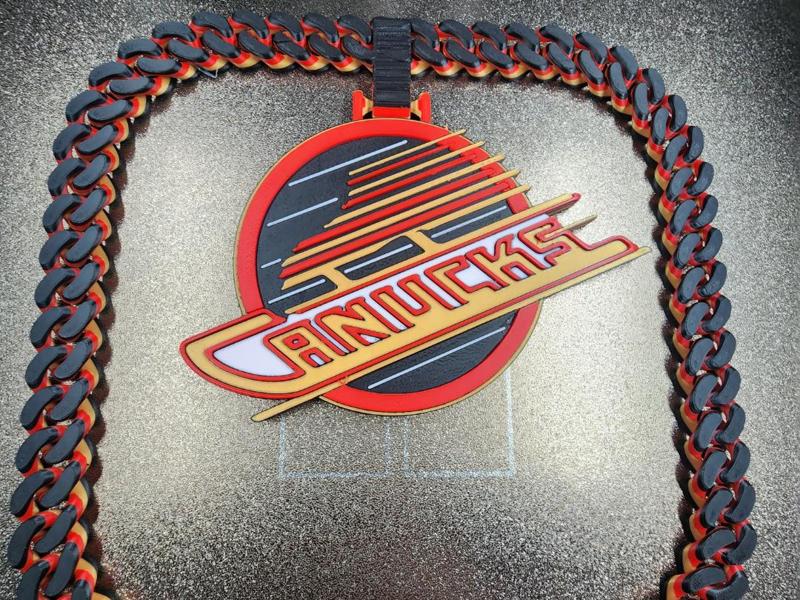 Vancouver Canucks Skate Chain 