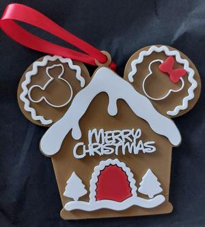 disney gingerbread christmas house bauble