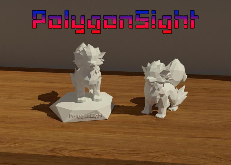 arcanine lowpoly (Pokemon)