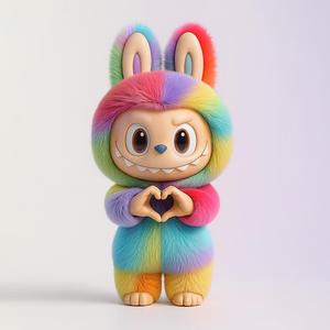 Rainbow Labubu Pop Mart Pop Mart Kasing Lung toy