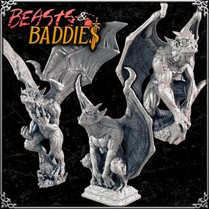 Gargoyles and Statue (Support-free)