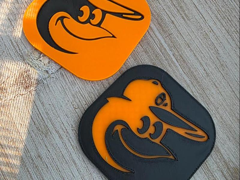 Baltimore Orioles Baseball Team Drink Coaster