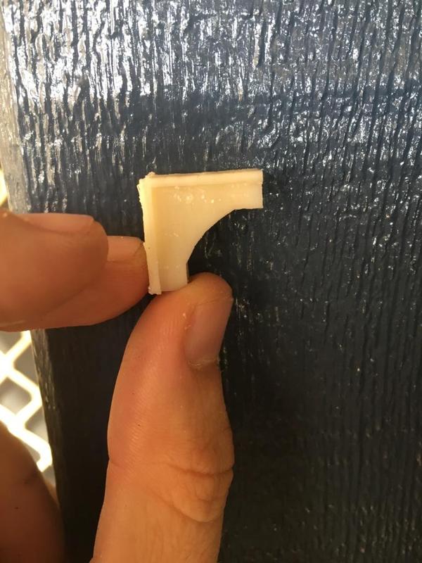 CORNER bracket for caravan window 1970 Boomerang 