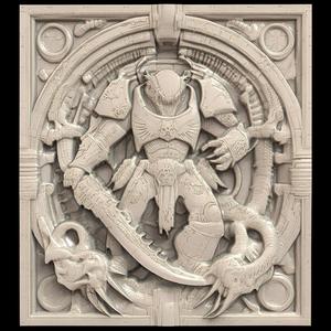 3D Model STL File for CNC Router/Laser & 3D Printer Strong Super Soldier 4