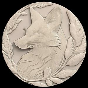 3D Model STL File for CNC Router/Laser & 3D Printer An Impressionist Fox Painter Working Outdoors