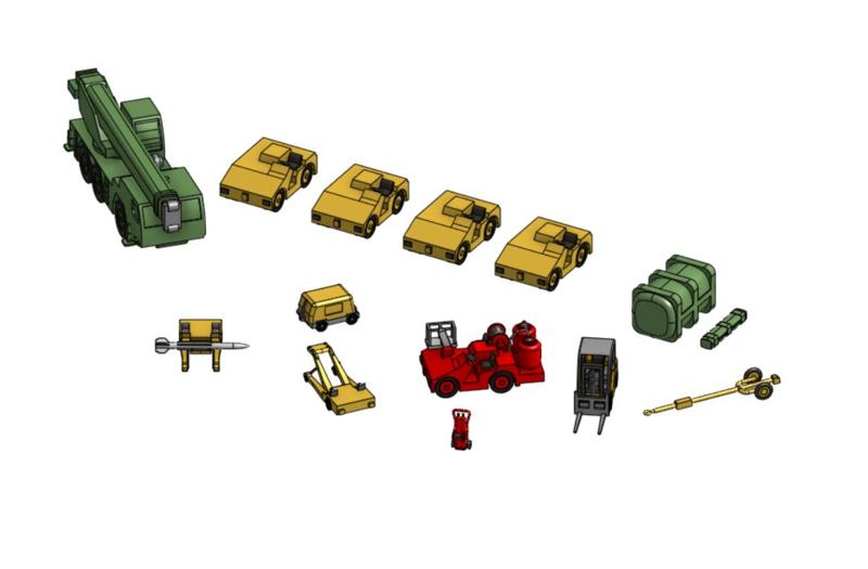 Charles de Gaulle aircraft door vehicles R91 1/700