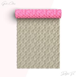 Knitting Leaves Texture Roller For Polymer Clay, Leaves Clay Texture Roller, Polymer Clay Tool, Printable File, Digital STL File, No: 1513