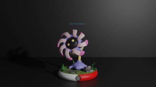 Lileep pokemon 3D print model