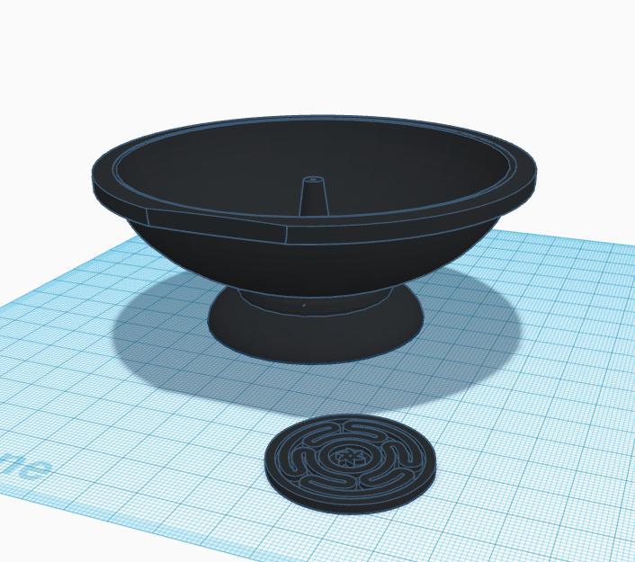 Hekate incense offering bowl