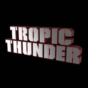 3D MULTICOLOR LOGO/SIGN - Tropic Thunder
