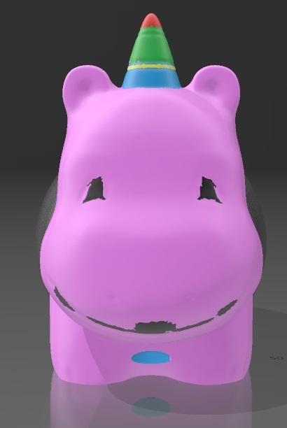 Suporte Alexa Echo Dot 4a e 5a Geração Hipopótamo Unicórnio