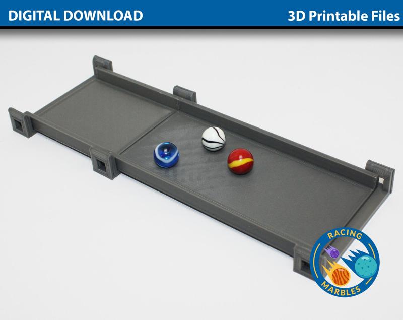 Straight Tracks for Marble Sports Racing System - A Modular Marble Racetrack Toy - STEM Toy