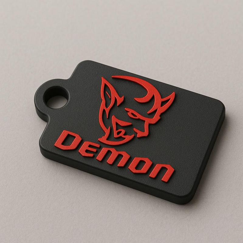 Dodge demon keychain