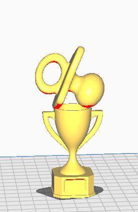 trofeo con chupete arriba