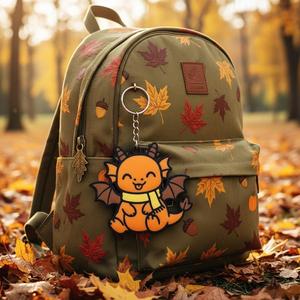 Maplewing – Whimsical Dragon Leaf Keychain | Free STL