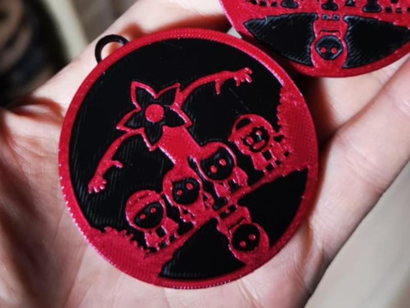 Stranger things cute magnet and keychain 