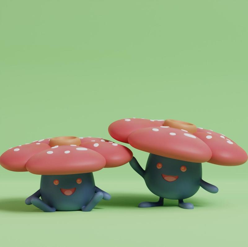 Pokemon - Vileplume with 2 poses