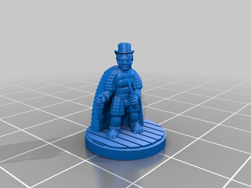 Silver Fox Guildmaster Halfling Rogue D&D Pathfinder DnD