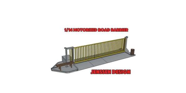 1/14 Motorized road barrier