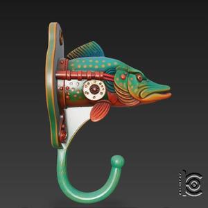 Bytepike Hook - Cyber Predator Fish STL