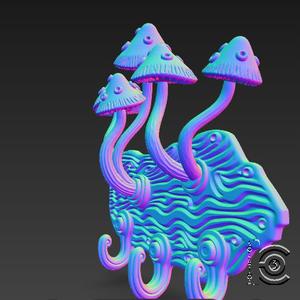 Mushroom Grove Hook - Nature's Odd Little Helpers