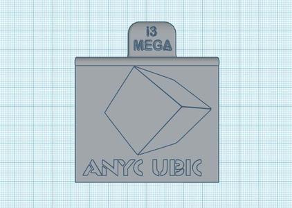 Anycubic i3 Mega Plug Cover with front customizable panel