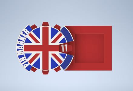 Great Britain unit and vehicle pin marker for bolt action