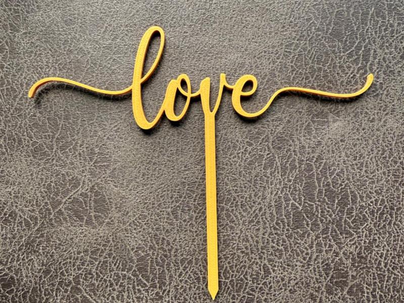 Love Cake Topper
