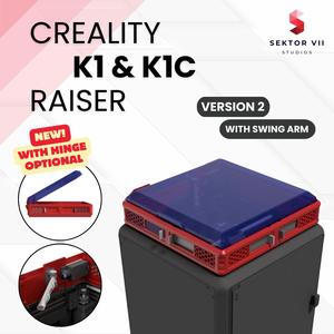 K1 & K1C RAISER / LID / TOP COVER / UPGRADE (VERSION 2) - CREALITY