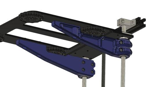 Ender 5 and 5Pro Bed Brace Brackets