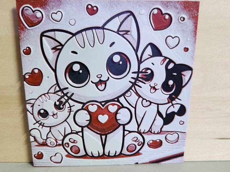 Hueforge - Cat Valentine Heart