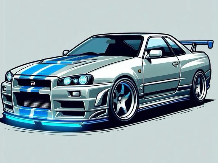 Nissan Skyline hueforge