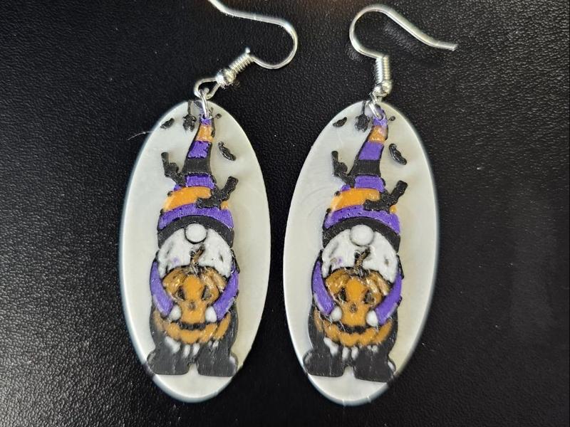 Halloween Gnome Earrings