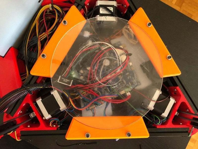 Kossel 200mm glass bed holder 300mm horizontal extrusions