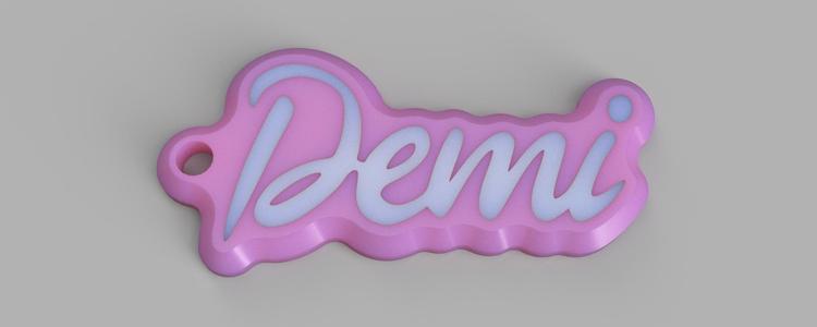 Demi keychain Barbie Style