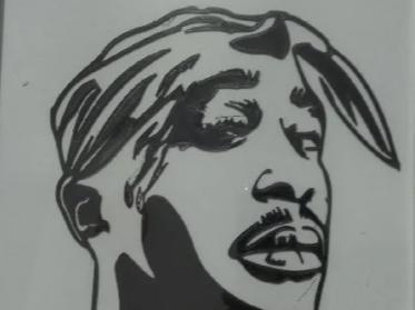 wall art tupac 