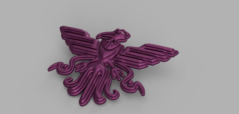 Aztec Key Ring - Bird