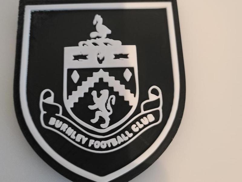 Burnley FC shield coaster