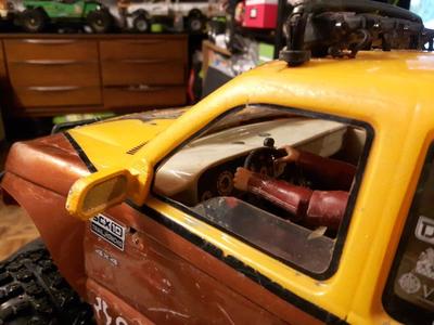 Mirrors with brace for scx10 honcho