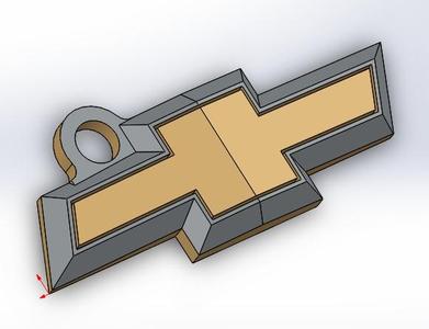CHEVROLET LOGO KEYCHAIN