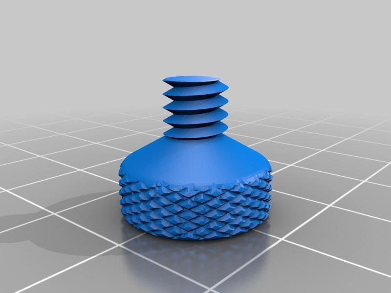 Little camera knurled screw with magnet